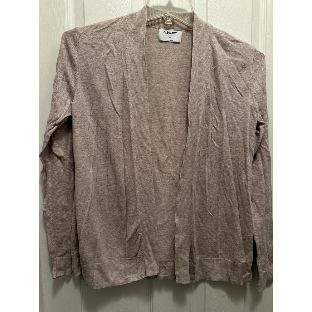 Old Navy Large Tall Cardigan long sleeve neutral beige LT